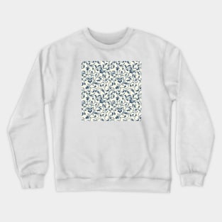 Floral Patter, Flowers Design Pattern Crewneck Sweatshirt